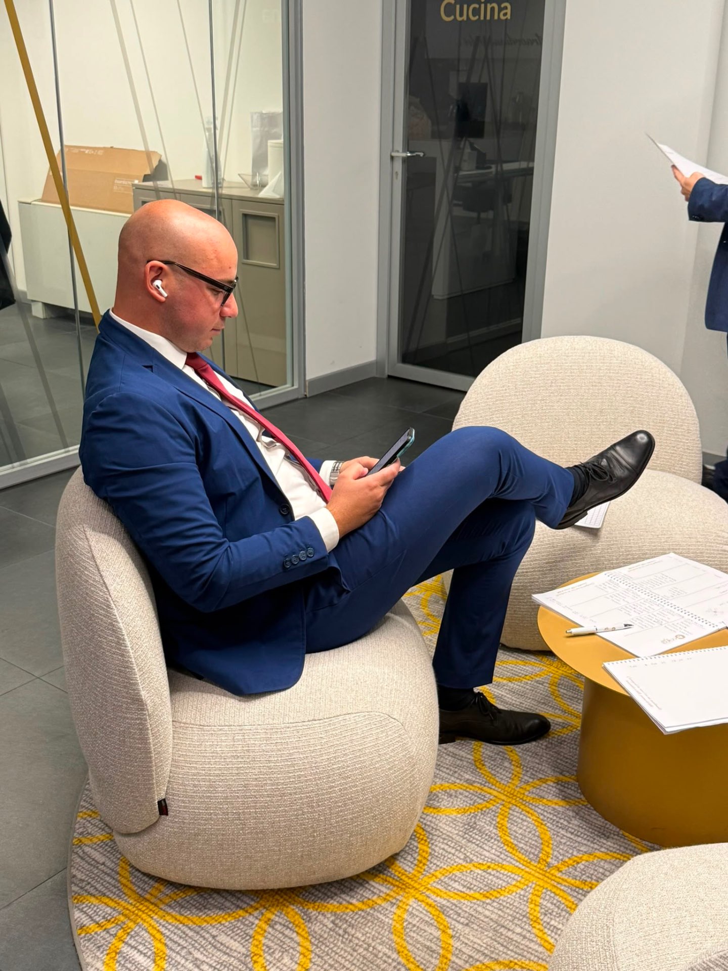 Luca Montanini al lavoro